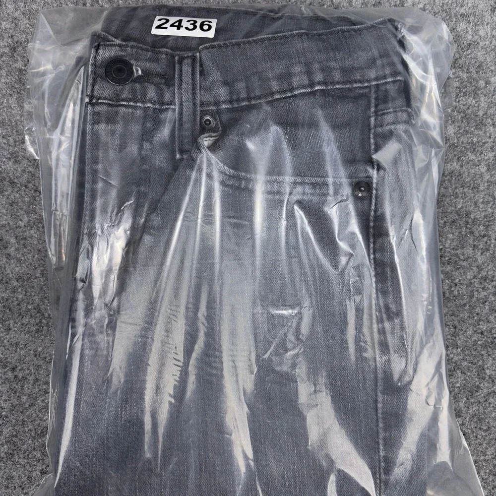 Levi's 511 Slim Fit Jeans Mens 29x30 (Fits 27x27) Gray Denim Stretch Dark Wash